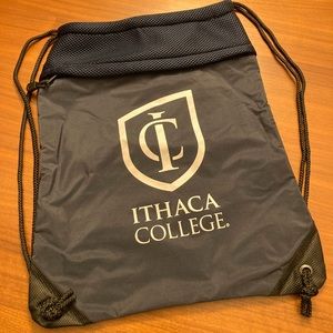Ithaca College string book bag, new, never used